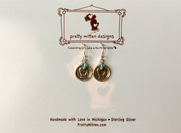 Mitten Wax Seal Earrings