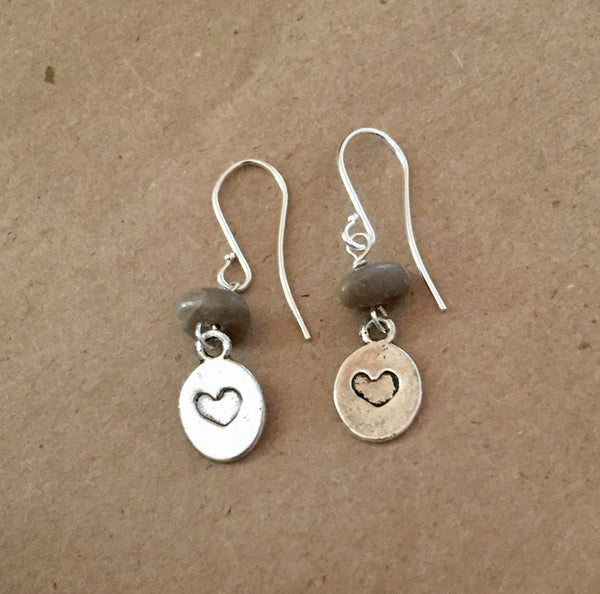 Petoskey Stone earrings
