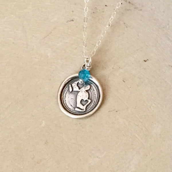 Mittens Wax Seal Necklace