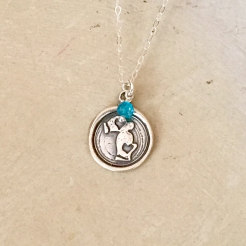 Mittens Wax Seal Necklace